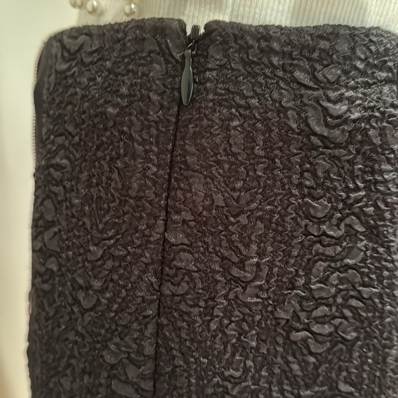 YOANA BARASCHI BLACK TWO PIECE SKIRT SUIT KNIT PANELS ALLOVER ZIPPER DETAILS S - Picture 11 of 15